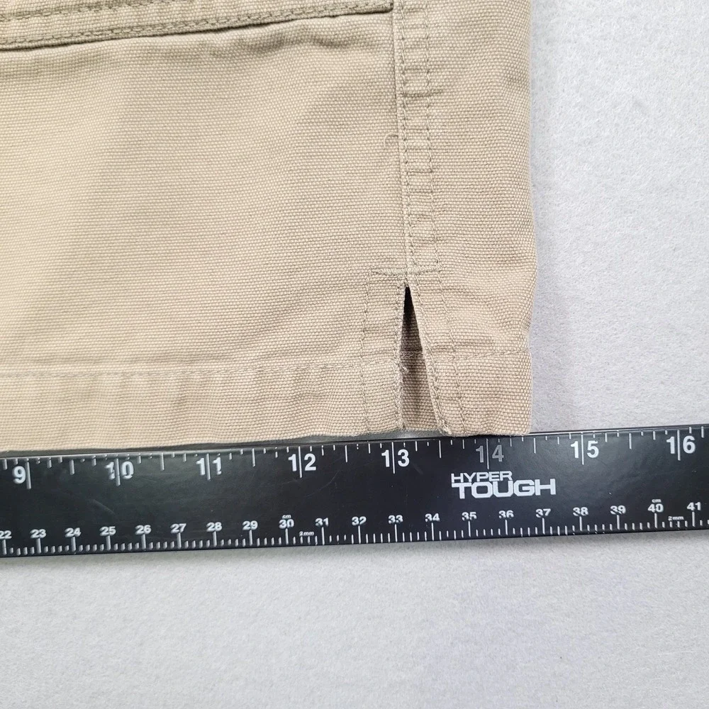 Columbia PFG Mens XL Khaki Half Moon Cargo Shorts FM4012 Fishing Hiking Tan